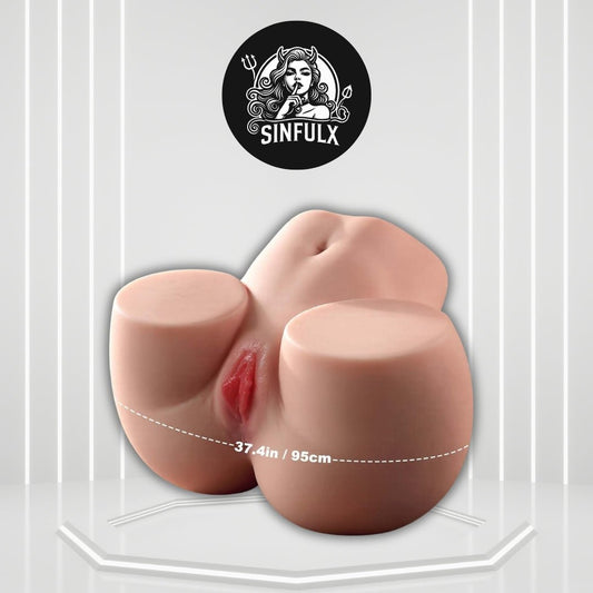 CurveMax 25LB BBW Sex Doll Torso | Dual Deep Channels