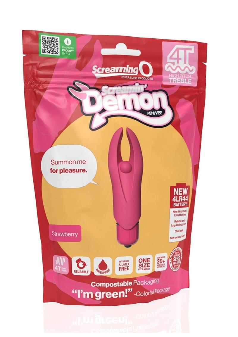 4t Demon Rechargeable Silicone Mini Clitoral Stimulating Vibrator