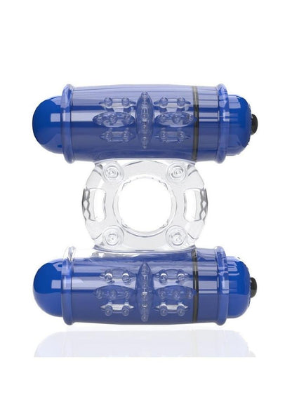 4T Double Wammy Silicone Dual Vibrating Couples Cock Ring