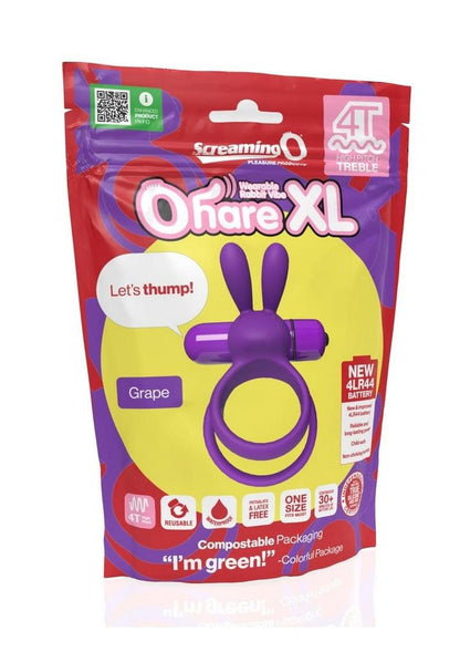 Screaming O Ohare XL Kiwi Wearable Rabbit Vibrating Cock Ring