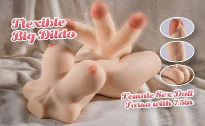 Veloura 3-in-1 Transgender Sex Doll Torso Flexible Dildo
