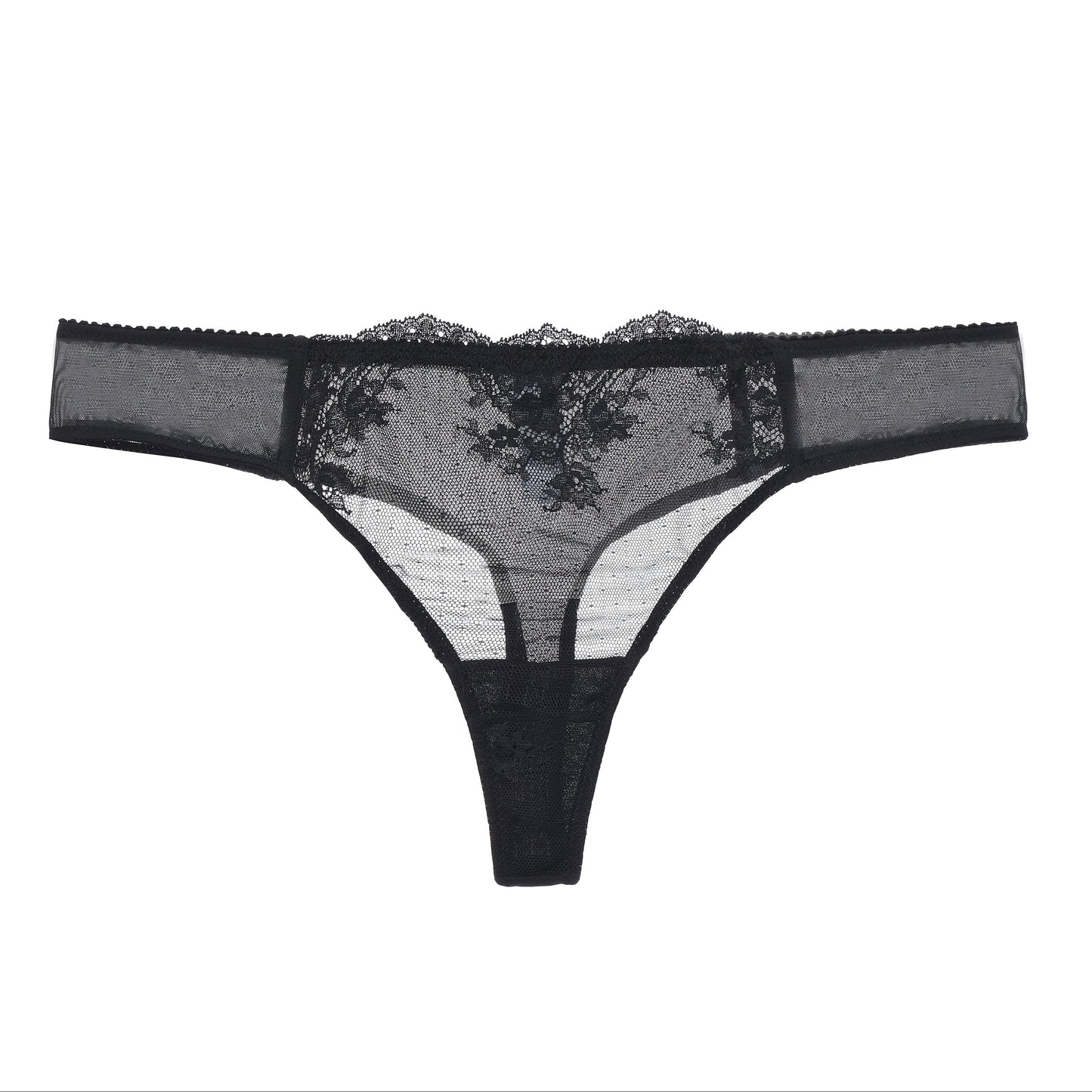 Kim Stretch Lace & Mesh Thong