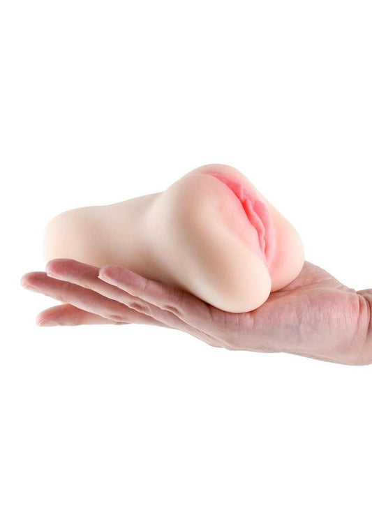 Barely Legal Elle Closed-End Masturbator With Ultra Lifelike Vanilla Sleeve