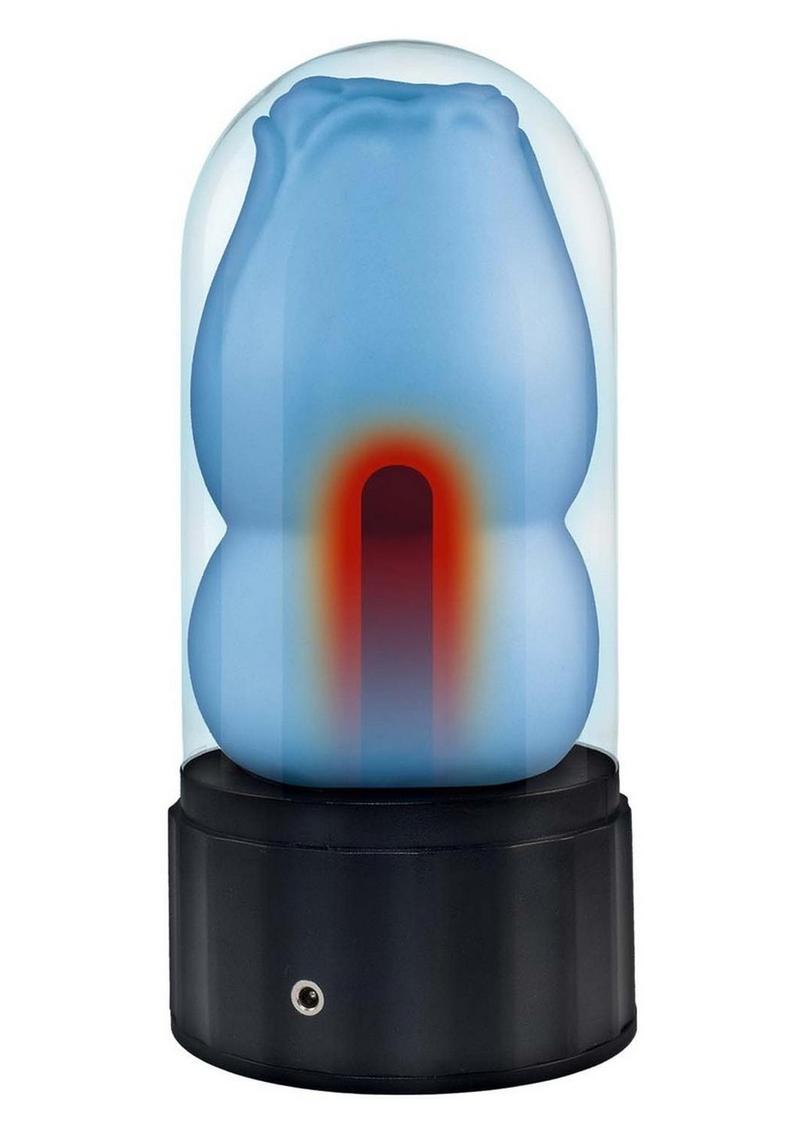 Delite Heated Rose Rechargeable Handheld Masturbator