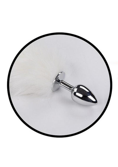Light Up Foxy Tail Silicone Butt Plug Fluffy Tail