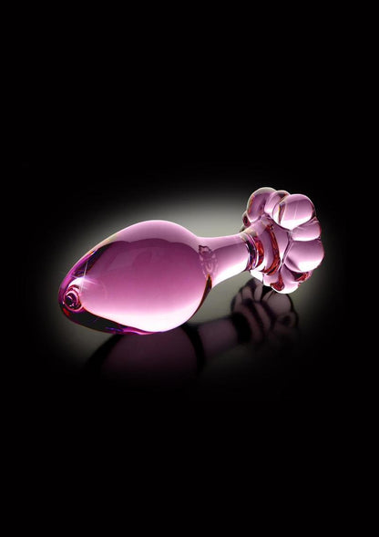 Icicles No. 48 Flower Shaped And Easy to Clean Glass Anal Plug