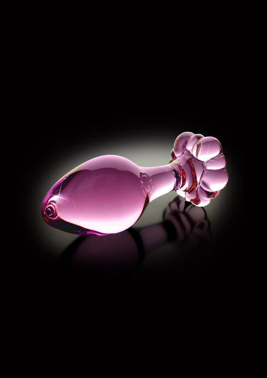 Icicles No. 48 Flower Shaped And Easy to Clean Glass Anal Plug
