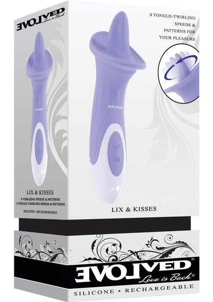 Evolved Lix And Kisses Rechargeable Silicone Clitoral Stimulator