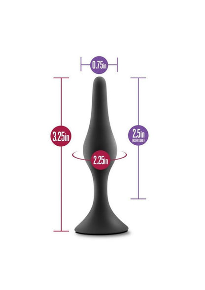 Luxe Small Beginner Cured Silicone Butt Plug