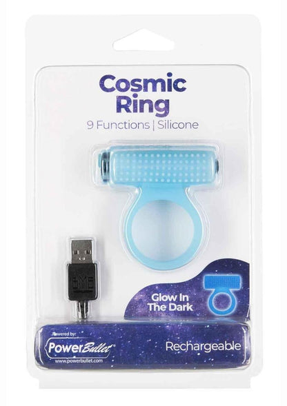 PowerBullet Cosmic Silicone Vibrating Cock Ring