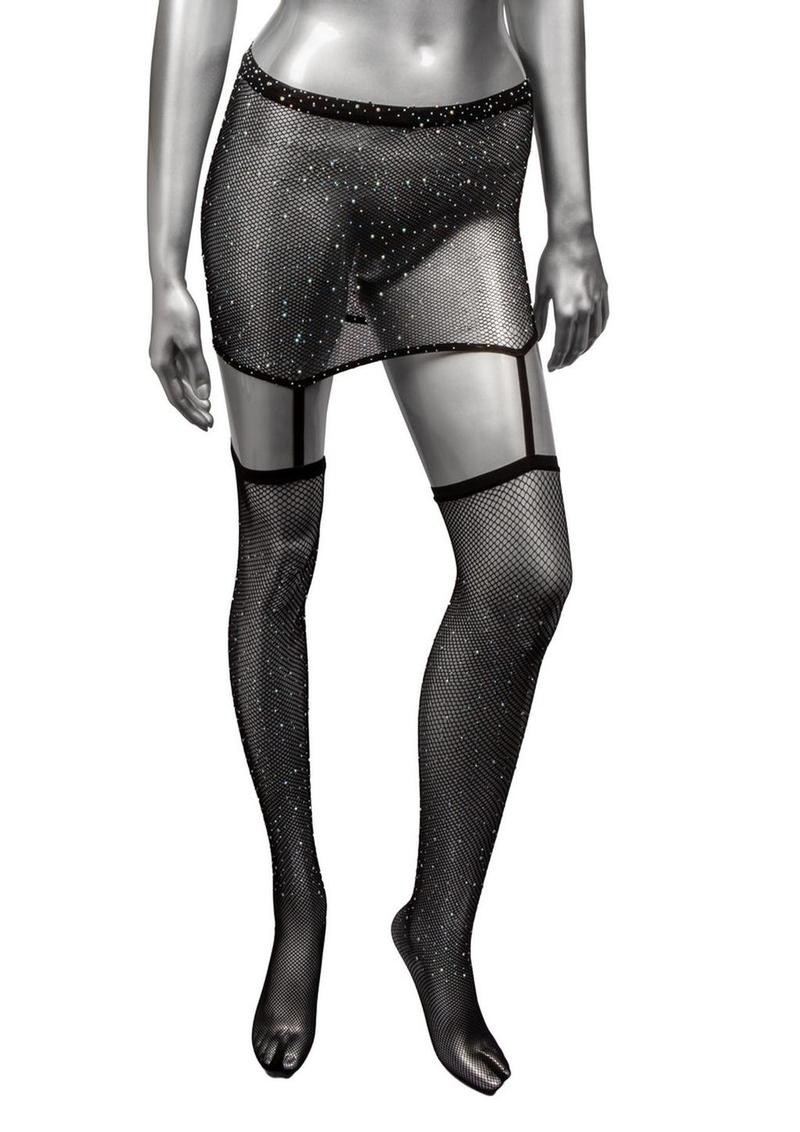 Radiance One-Piece Garter Skirt with Thigh Highs