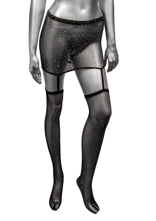 Radiance One-Piece Garter Skirt with Thigh Highs