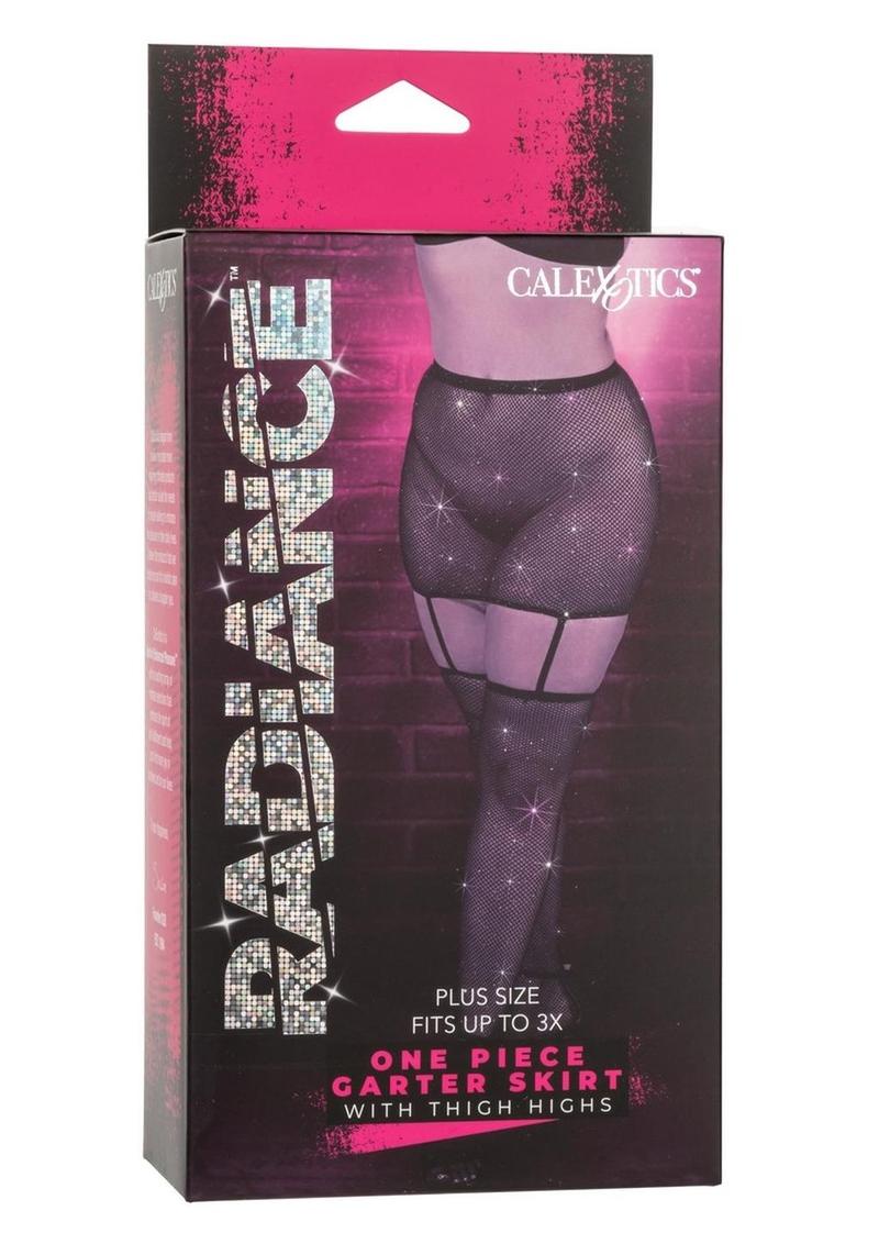 Radiance One-Piece Garter Skirt with Thigh Highs