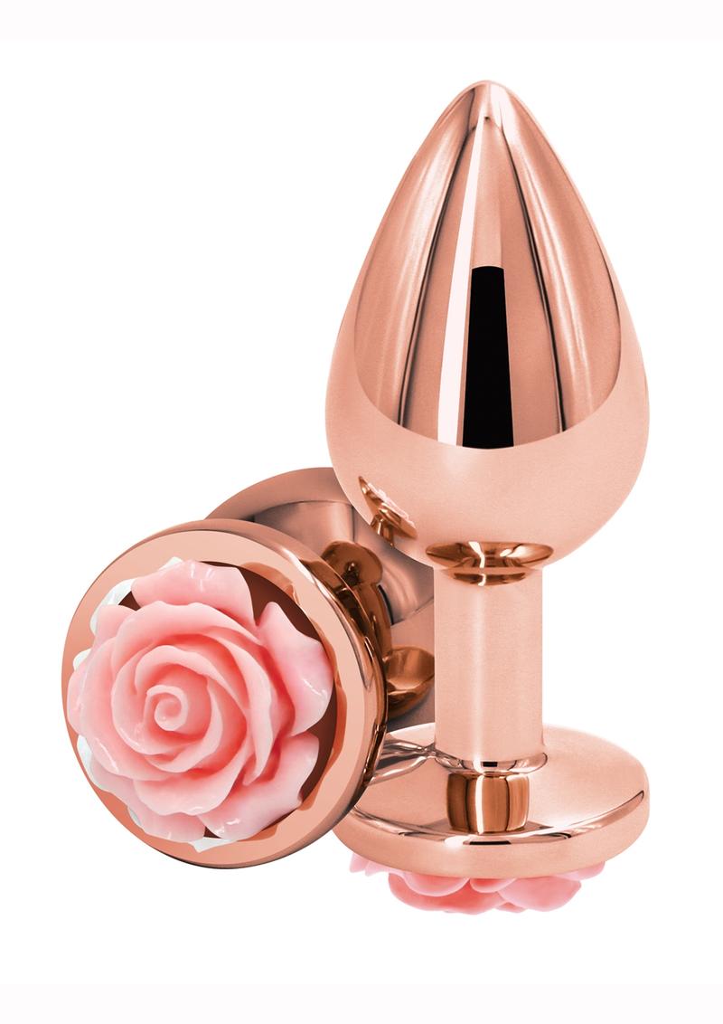 Rear Assets Rose Aluminum Elegant Anal Plug and Functional