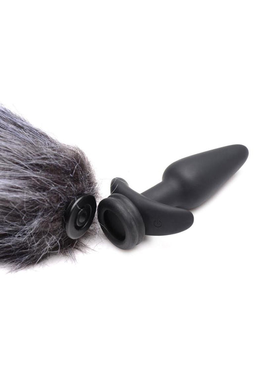Tailz Vibrating Silicone Anal Plug Set with 3 Tails and Remote Control