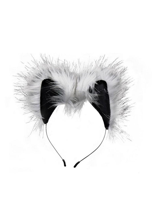 Tailz Grey Wolf Tail Anal Plug And Ears Set Cosplay Fantasy Kit