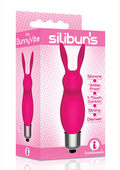 Silibun's BunnyVibe Silicone Bullet Vibrator - Pink