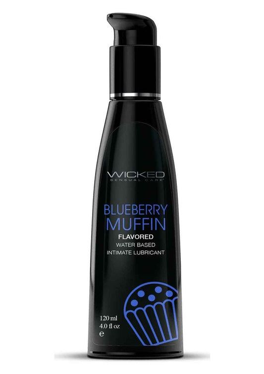 Wicked Aqua Blueberry Muffin Flavored Water Based Lubricant
