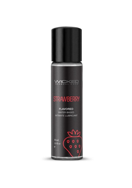 Wicked Aqua Strawberry Flavored Water Based Lubricant