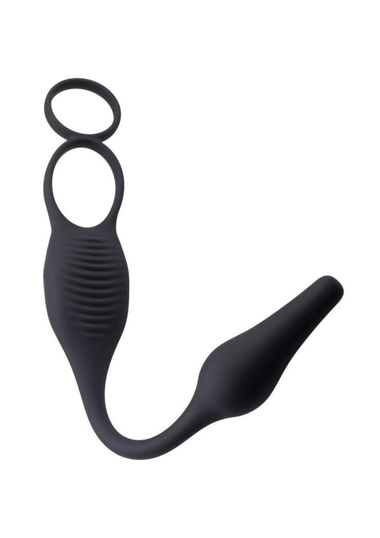 Zero Tolerance Plug And Tug Rechargeable Silicone Anal Plug and Cock Ring