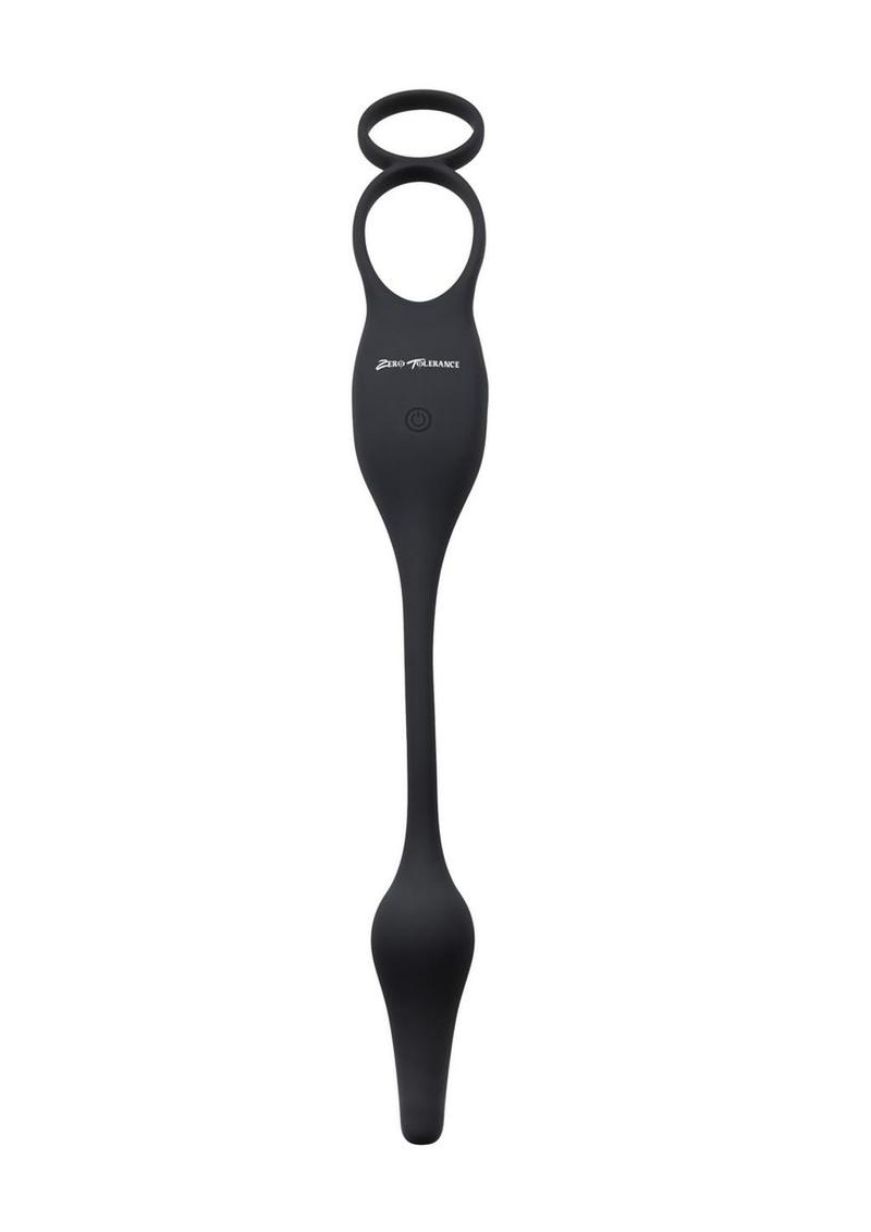 Zero Tolerance Plug And Tug Rechargeable Silicone Anal Plug and Cock Ring